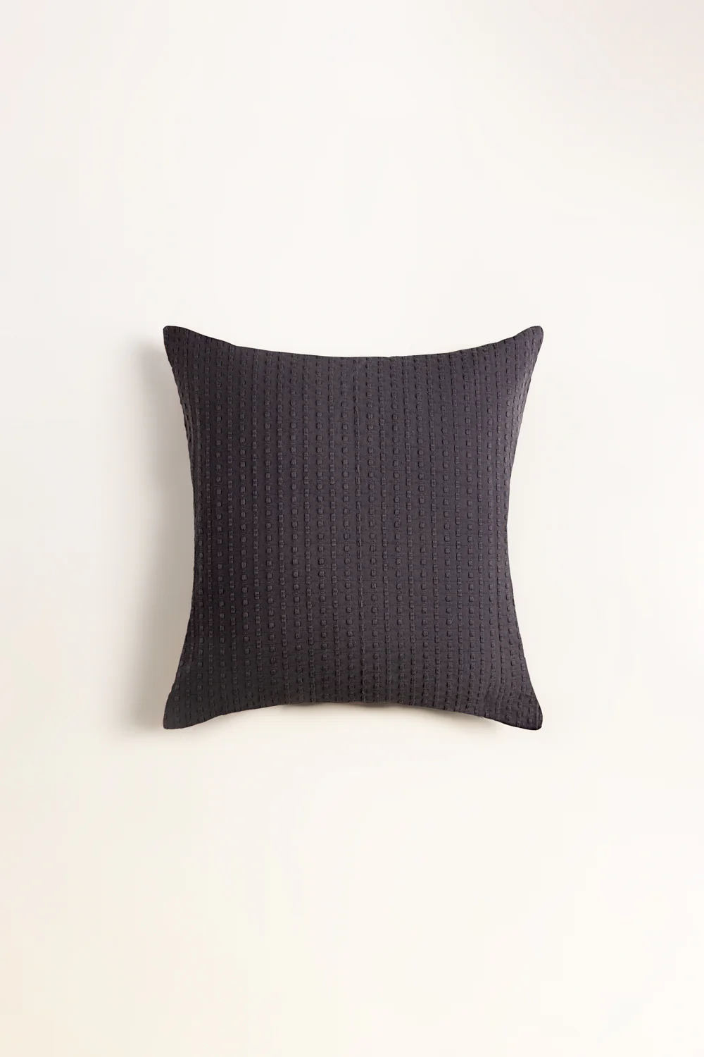 Charcoal Grey Dyed Square Cushion