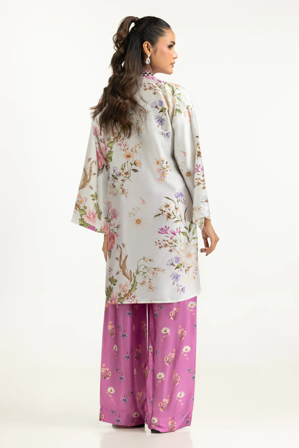 Charmeuse Silk Printed Co-Ord Set - Image 5