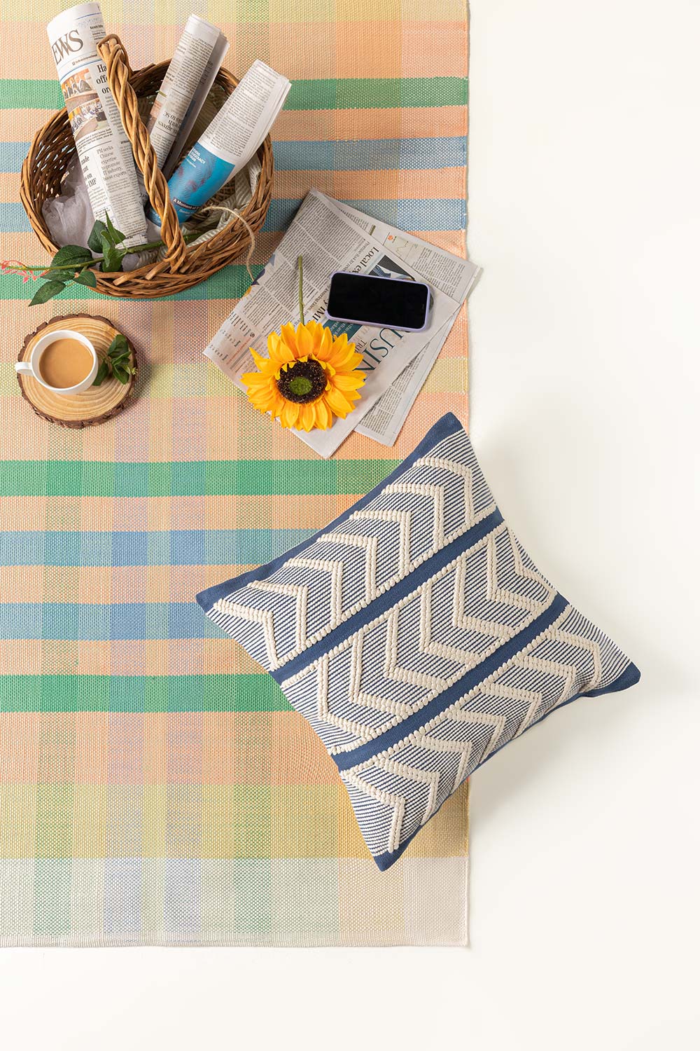 Chevron Woven Cushion Cover - Image 4
