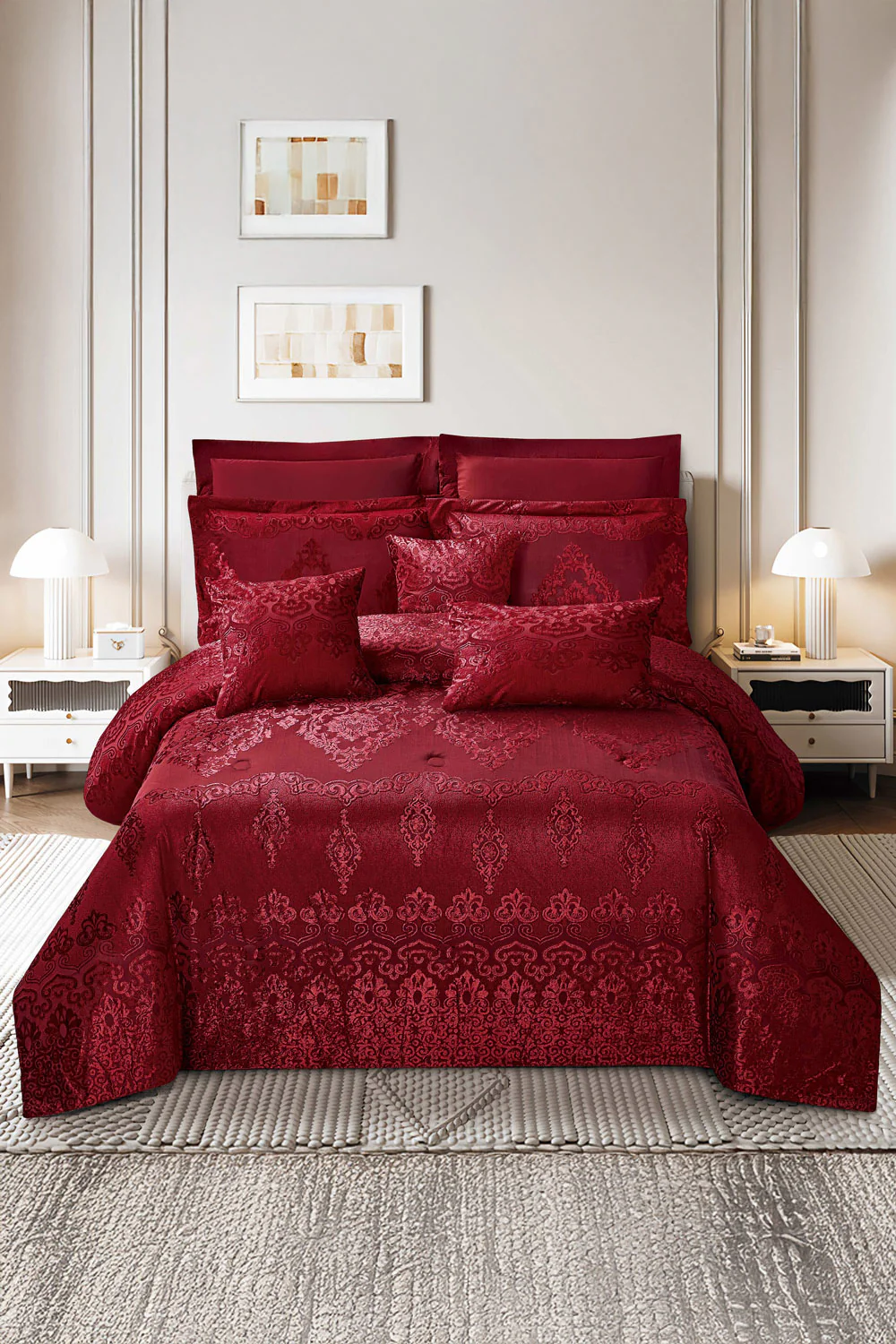 Chilli Chenille Comforter Set - Image 2