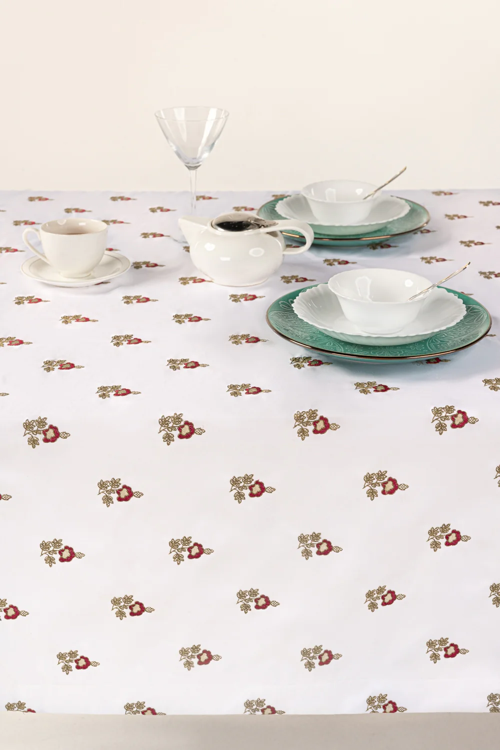 Classic Embroidered Table Cover - Image 2