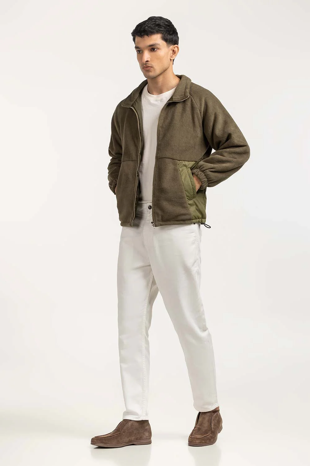 Contrast Polar Fleeve Jacket - Image 5