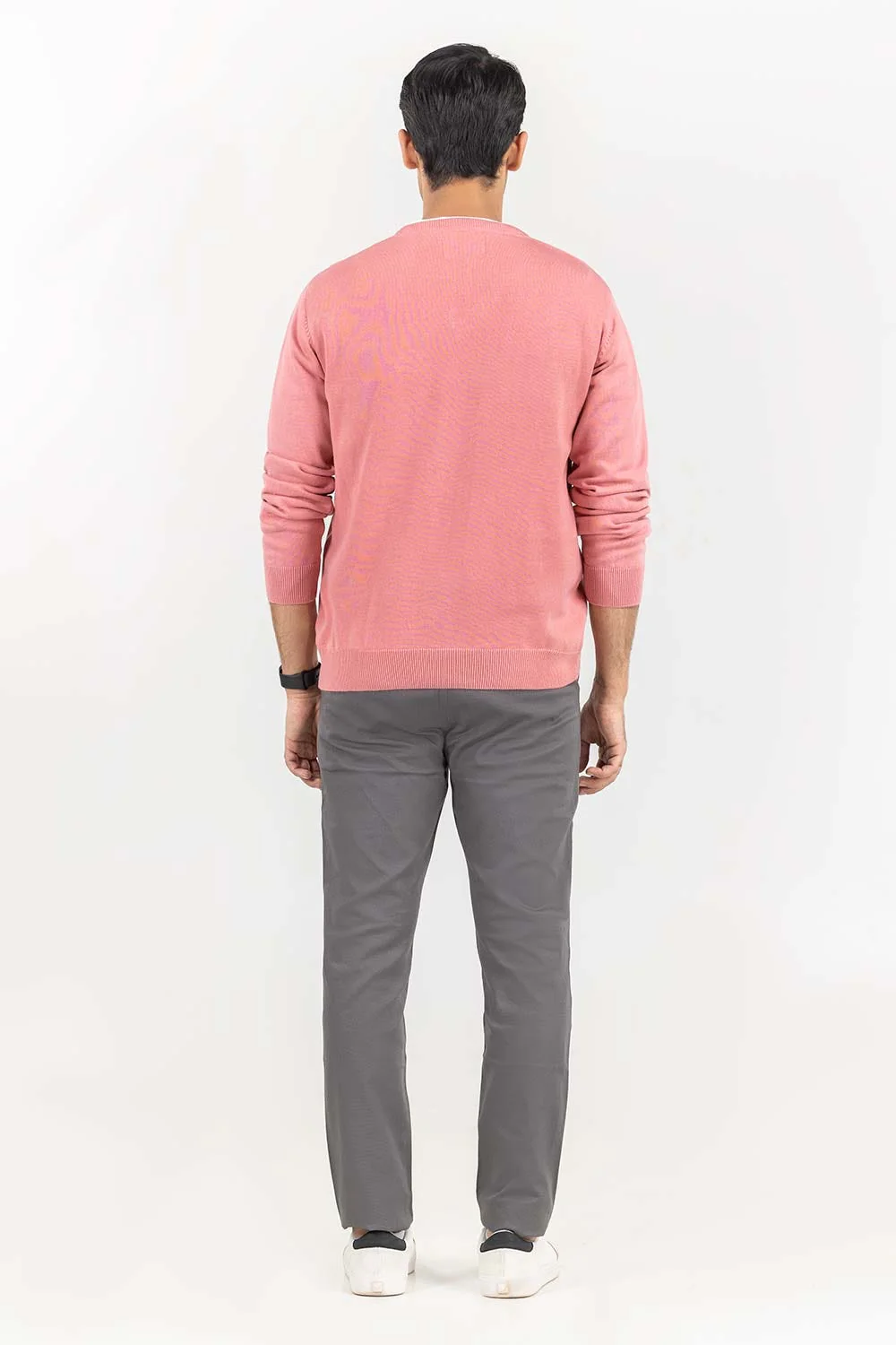 Coral Basic v Neck Sweater - Image 6