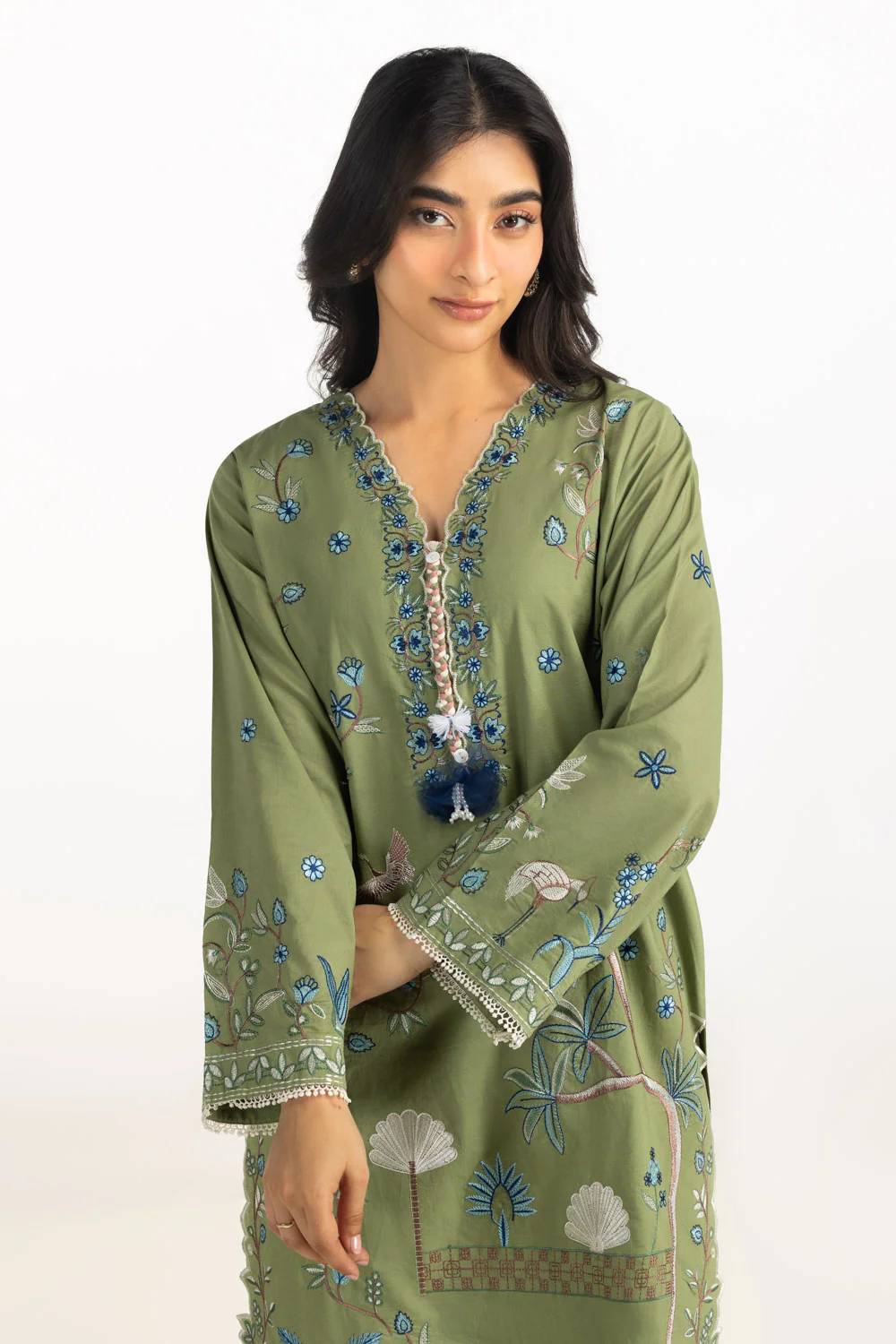 Cotton Bana Dora Embroidered Co-Ord Set - Image 5