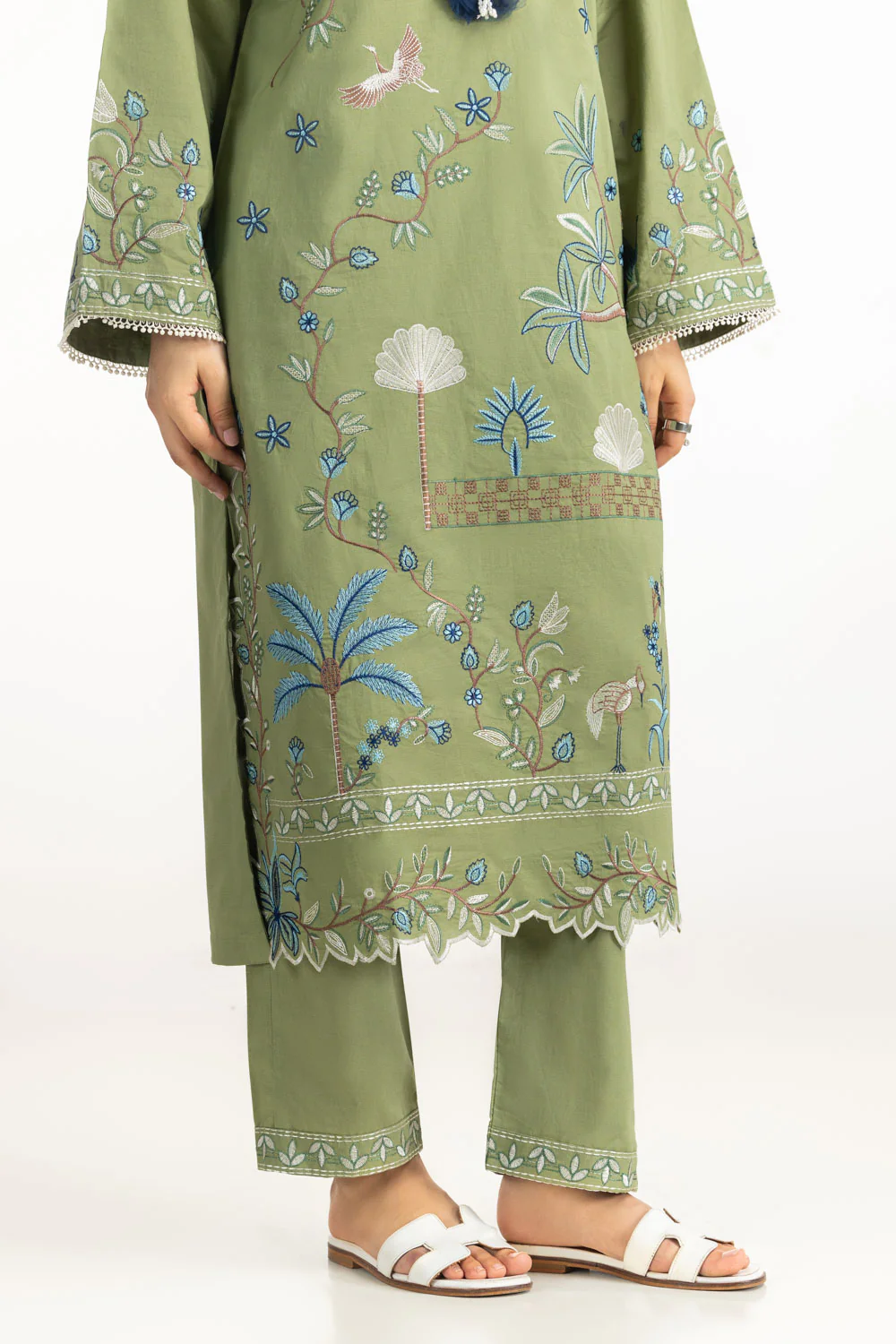 Cotton Bana Dora Embroidered Co-Ord Set - Image 7