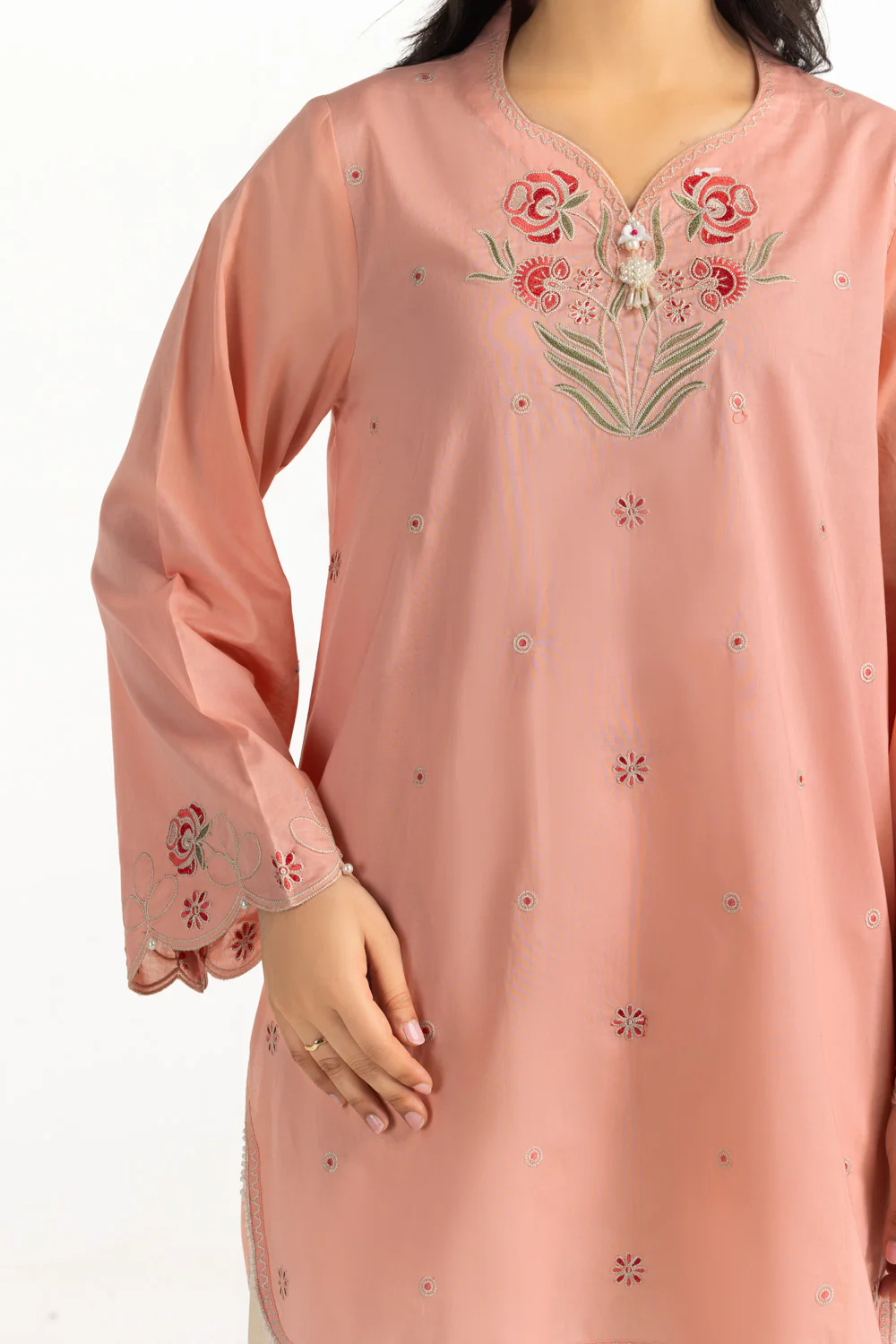Cotton Bana Dora Embroidered Co-Ord Set - Image 2