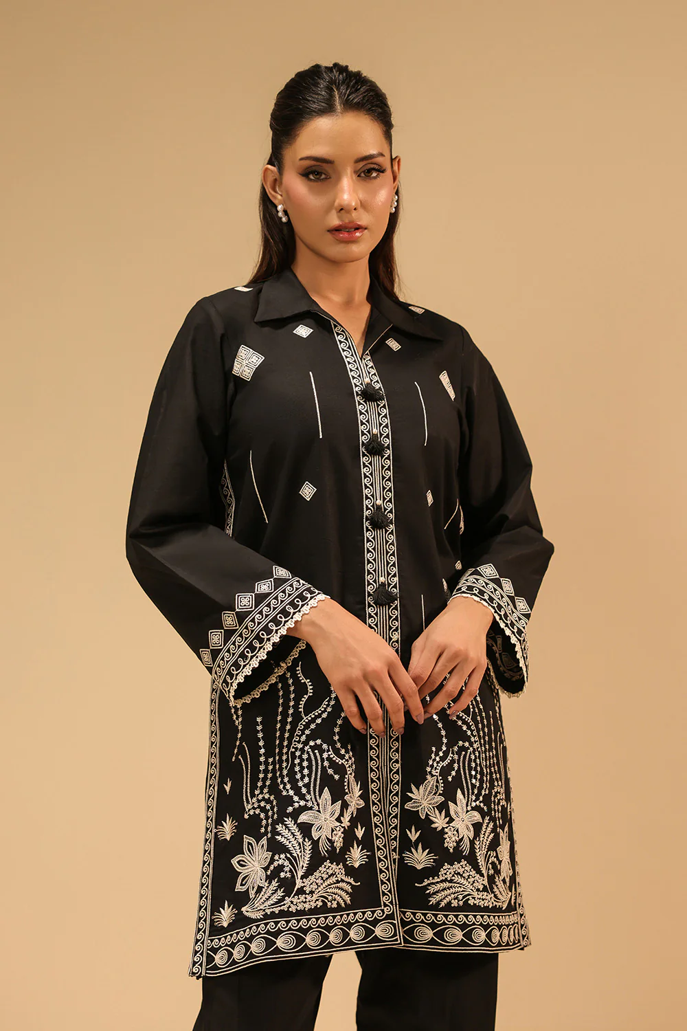 Cotton Bana Dora Embroidered Co-Ord Set - Image 5