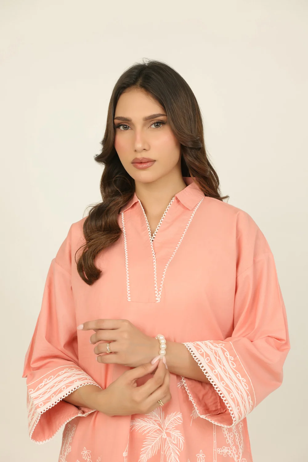 Cotton Bana Dora Embroidered Co-Ord Set - Image 4