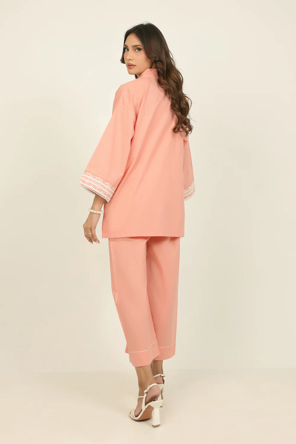 Cotton Bana Dora Embroidered Co-Ord Set - Image 6