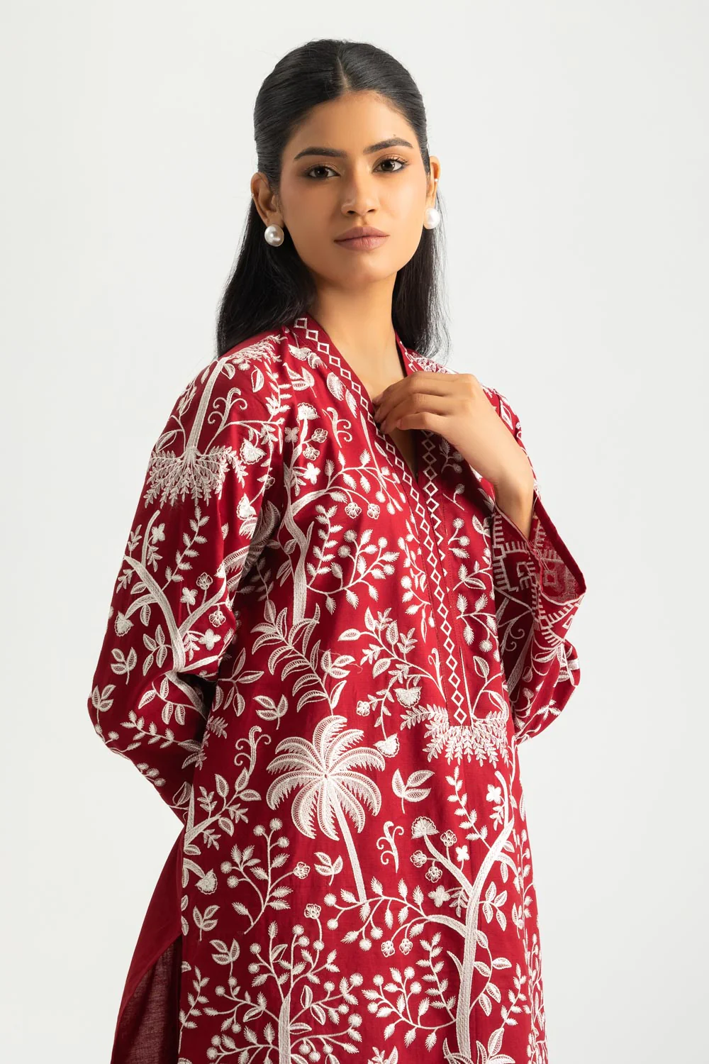 Cotton Bana Dora Embroidered Co-Ord Set - Image 6