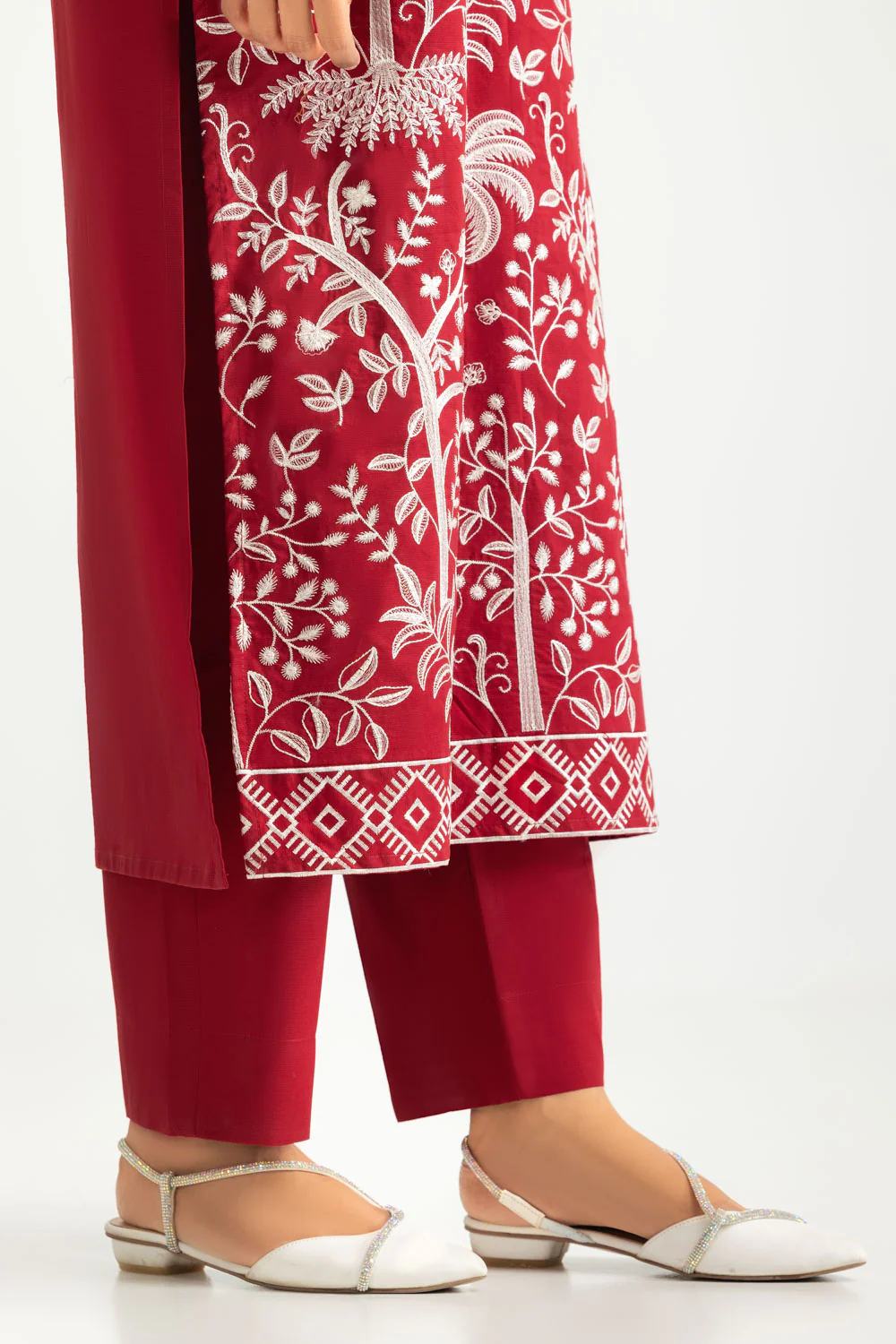 Cotton Bana Dora Embroidered Co-Ord Set - Image 8