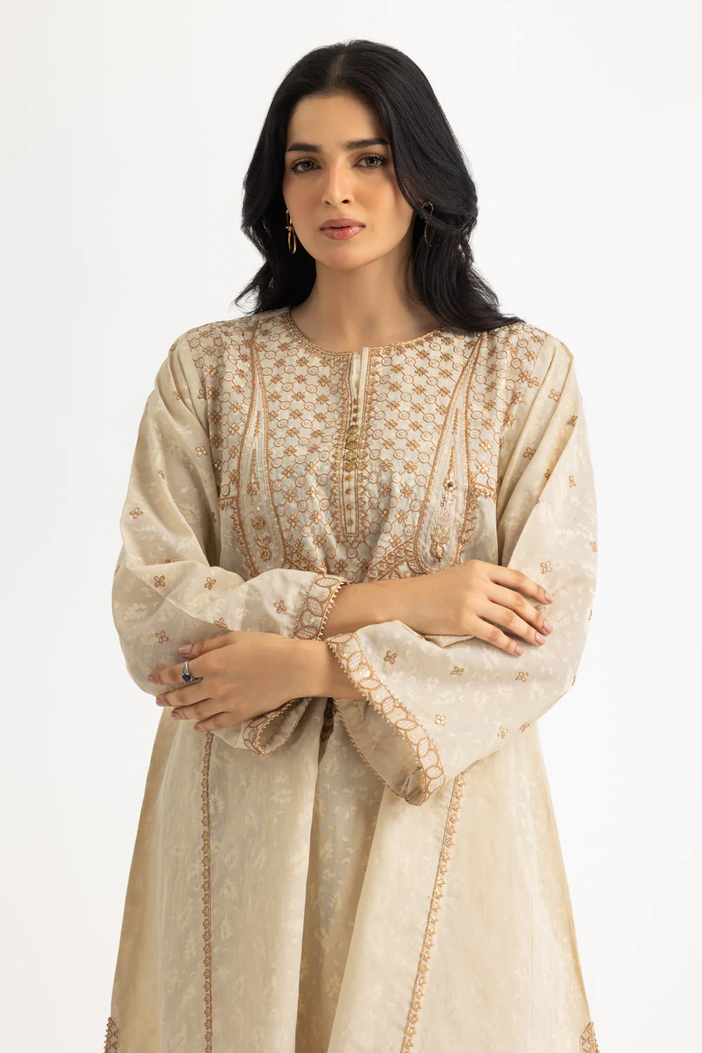 Cotton Bana Dora Embroidered Co-Ord Set - Image 5