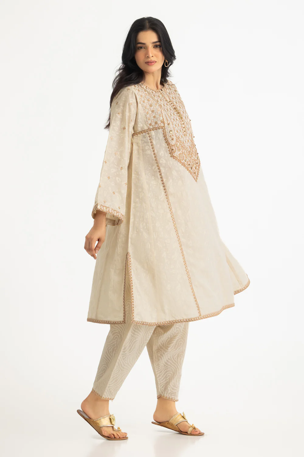 Cotton Bana Dora Embroidered Co-Ord Set - Image 6