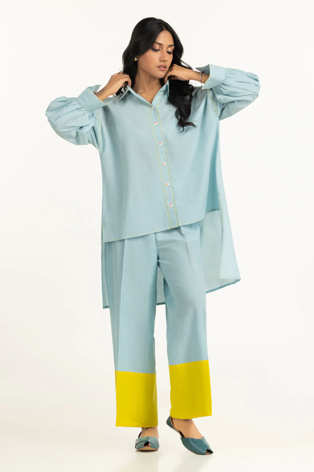 Cotton Dyed Bana Dora Co-Ord Set - Image 3