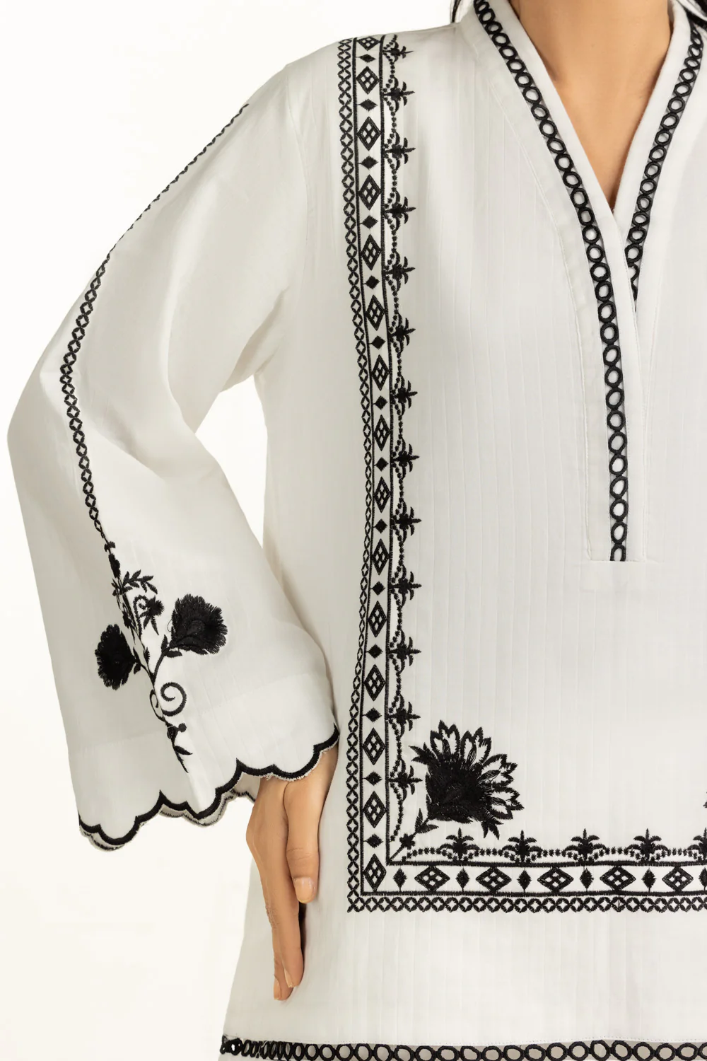 Cotton Embroidered Co-Ord Set - Image 2