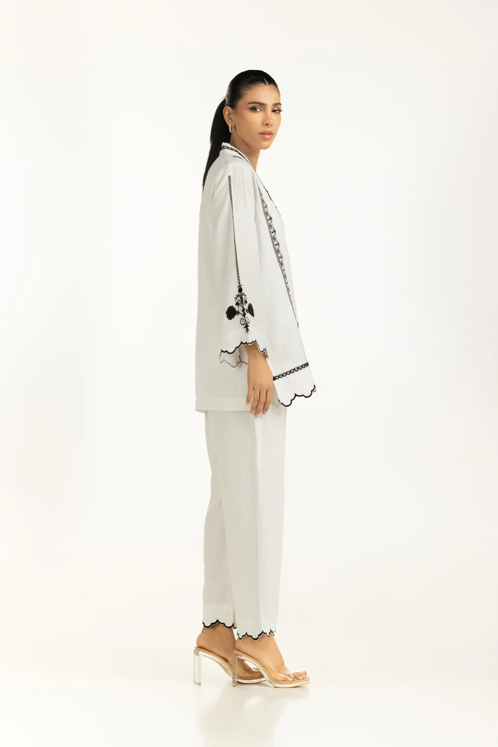Cotton Embroidered Co-Ord Set - Image 4