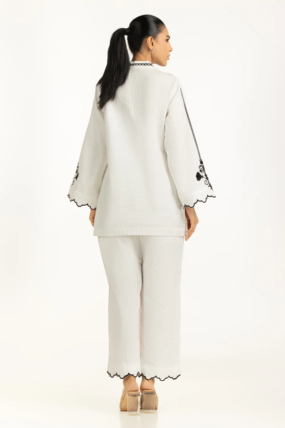 Cotton Embroidered Co-Ord Set - Image 6