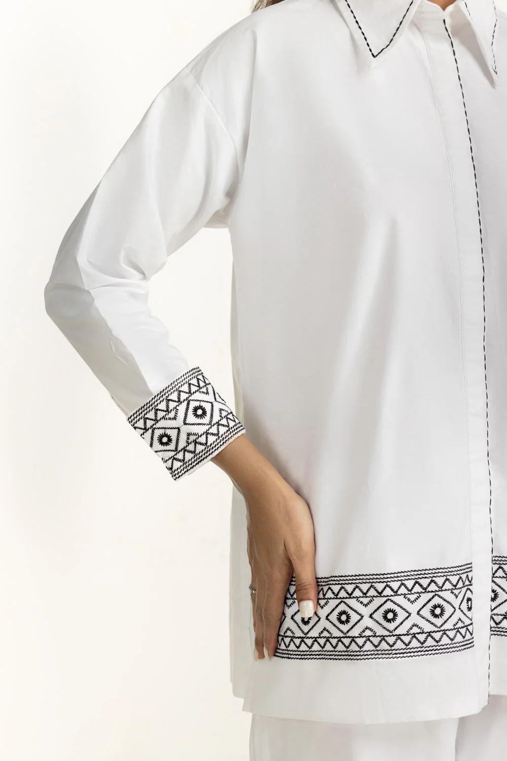 Cotton Embroidered Co-ord Set - Image 2
