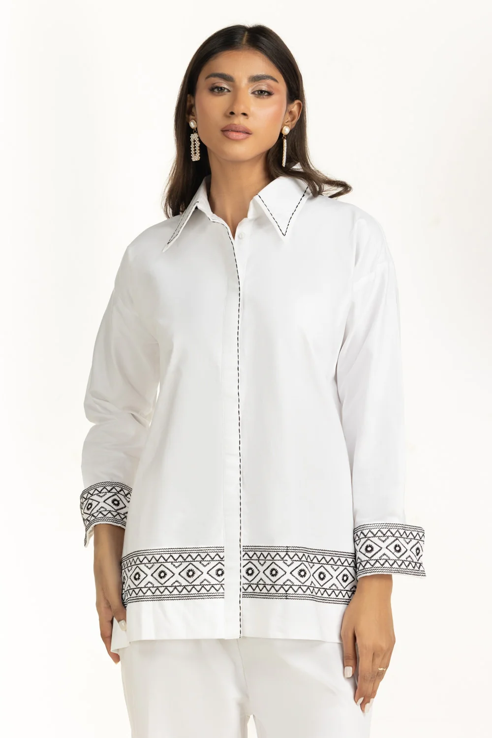 Cotton Embroidered Co-ord Set - Image 3