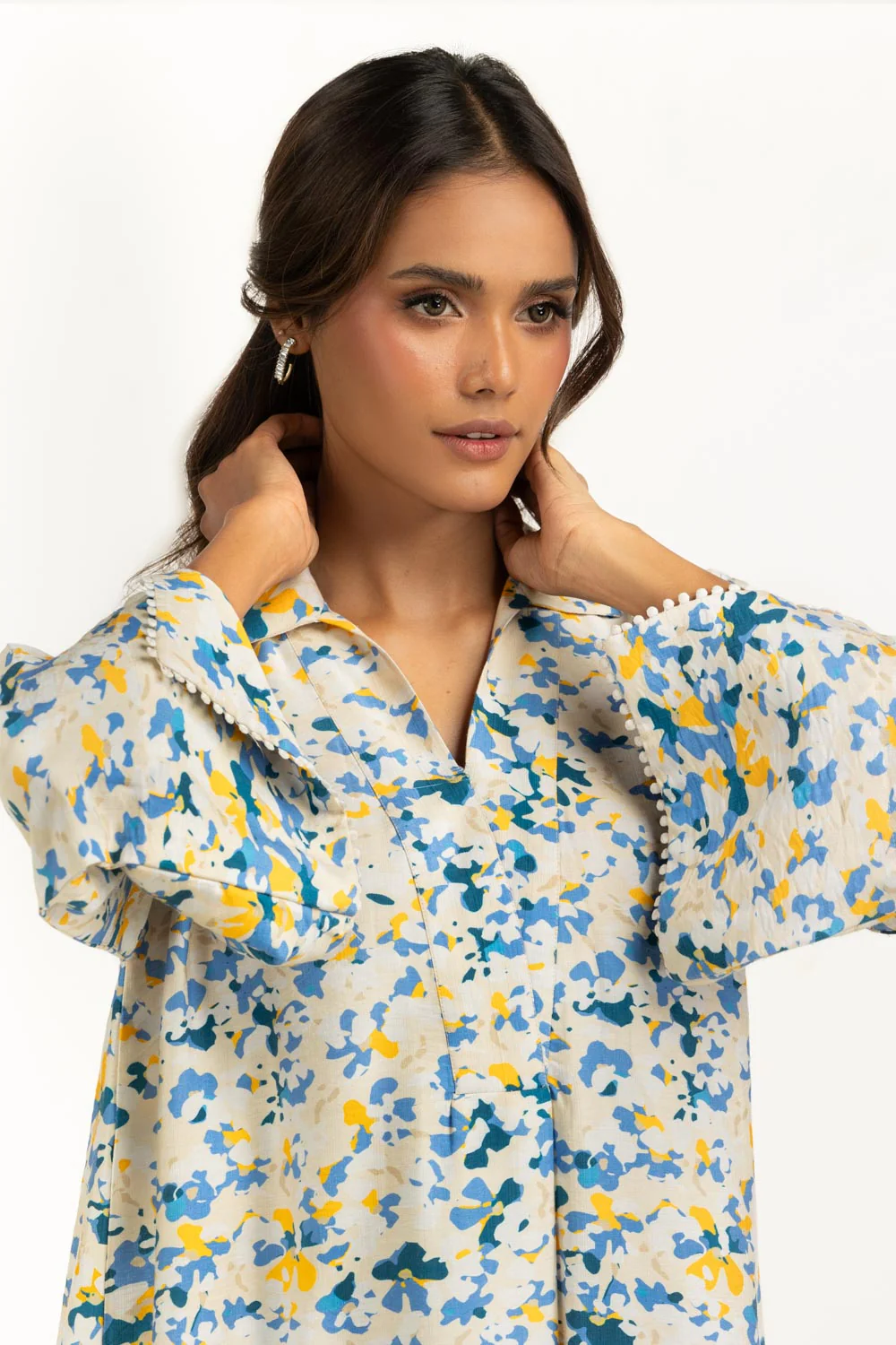 Cotton Nylon Printed Co-Ord Set - Image 2