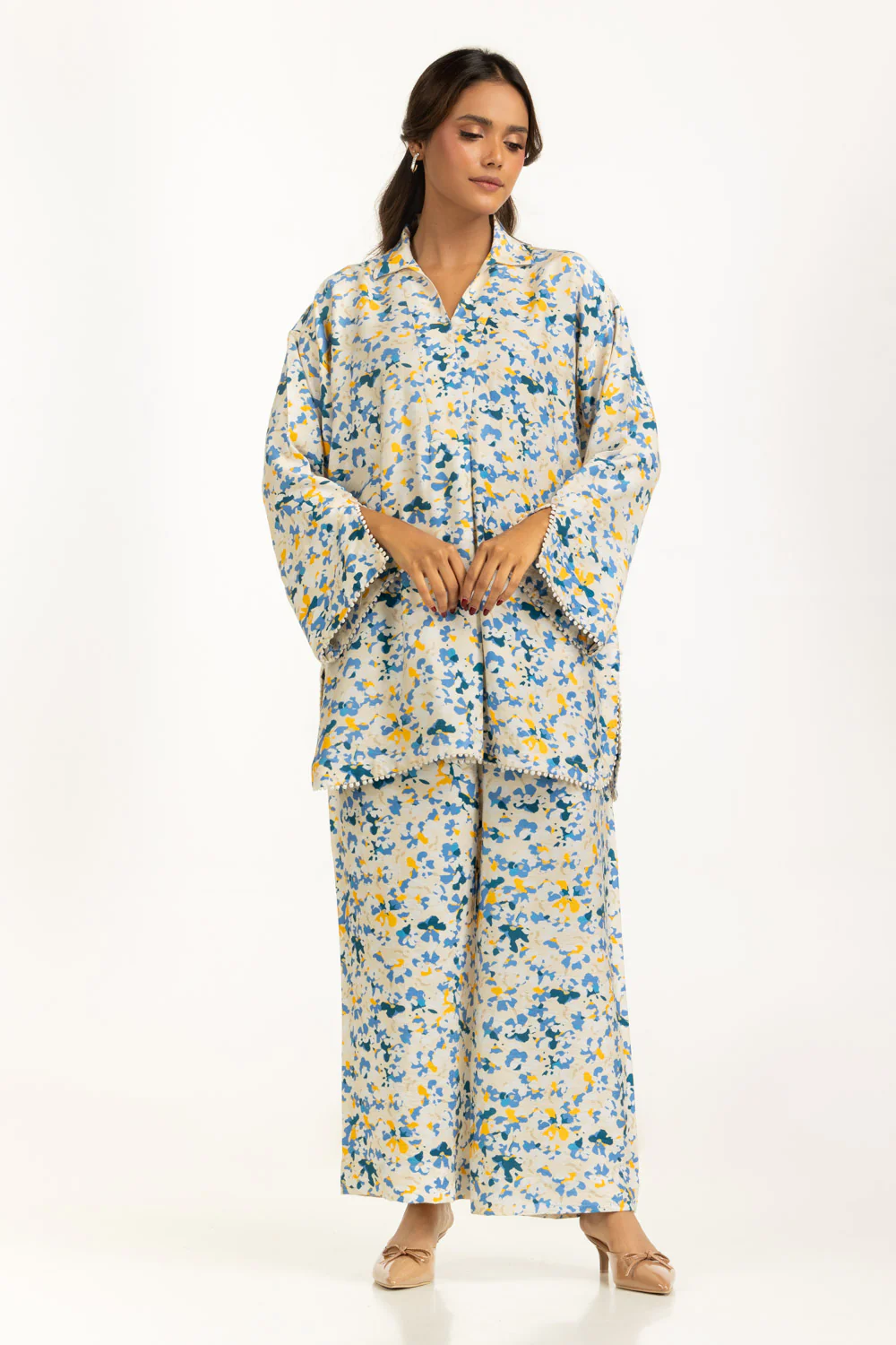 Cotton Nylon Printed Co-Ord Set - Image 3