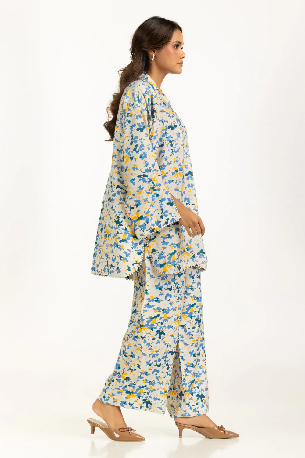 Cotton Nylon Printed Co-Ord Set - Image 4