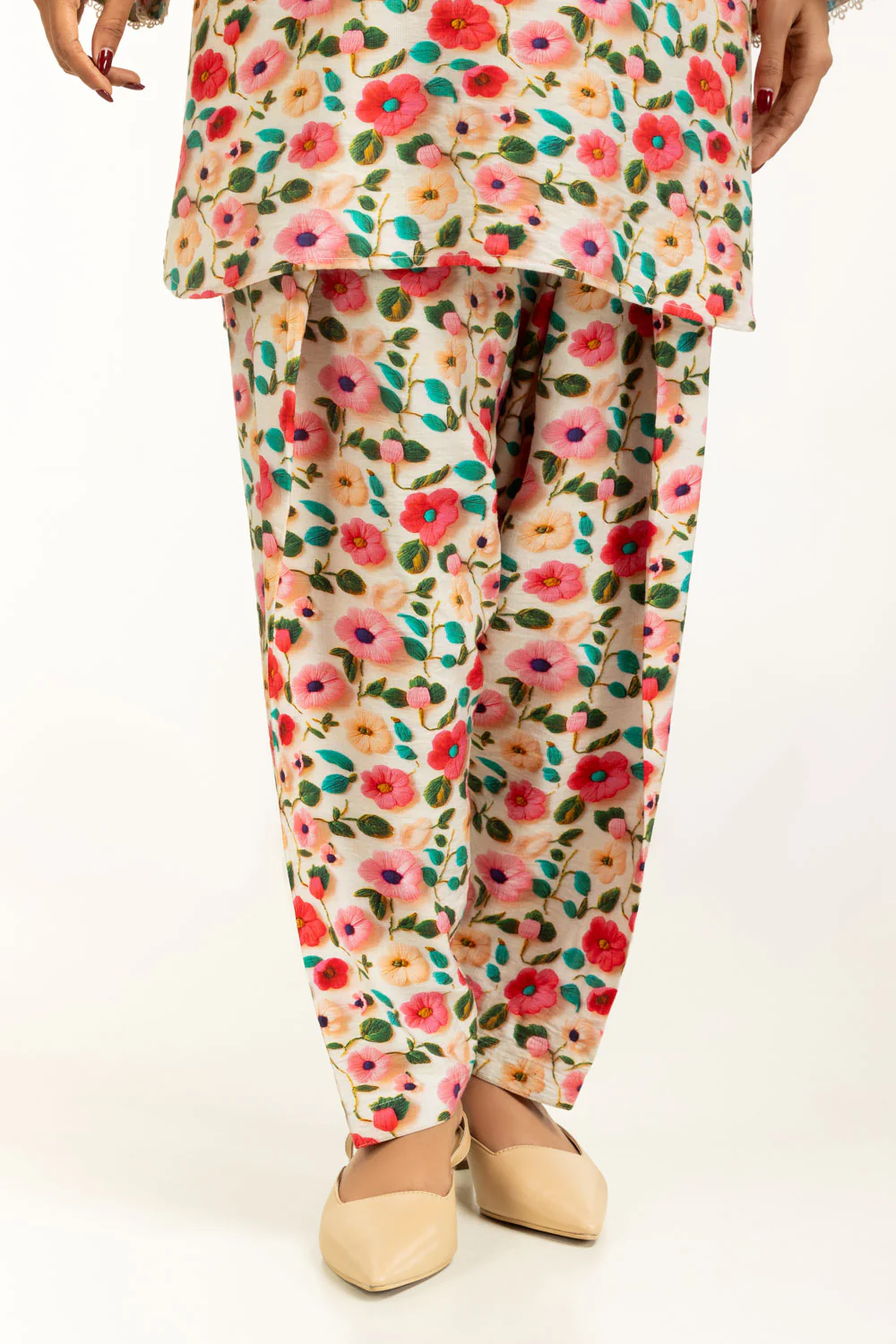 Cotton Nylon Printed Co-Ord Set - Image 6