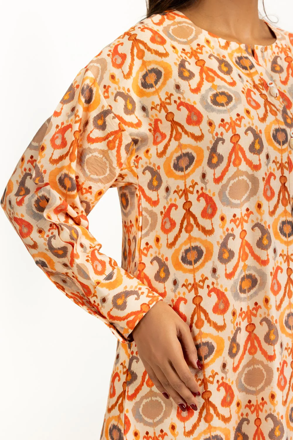 Cotton Nylon Printed Co-Ord Set - Image 2