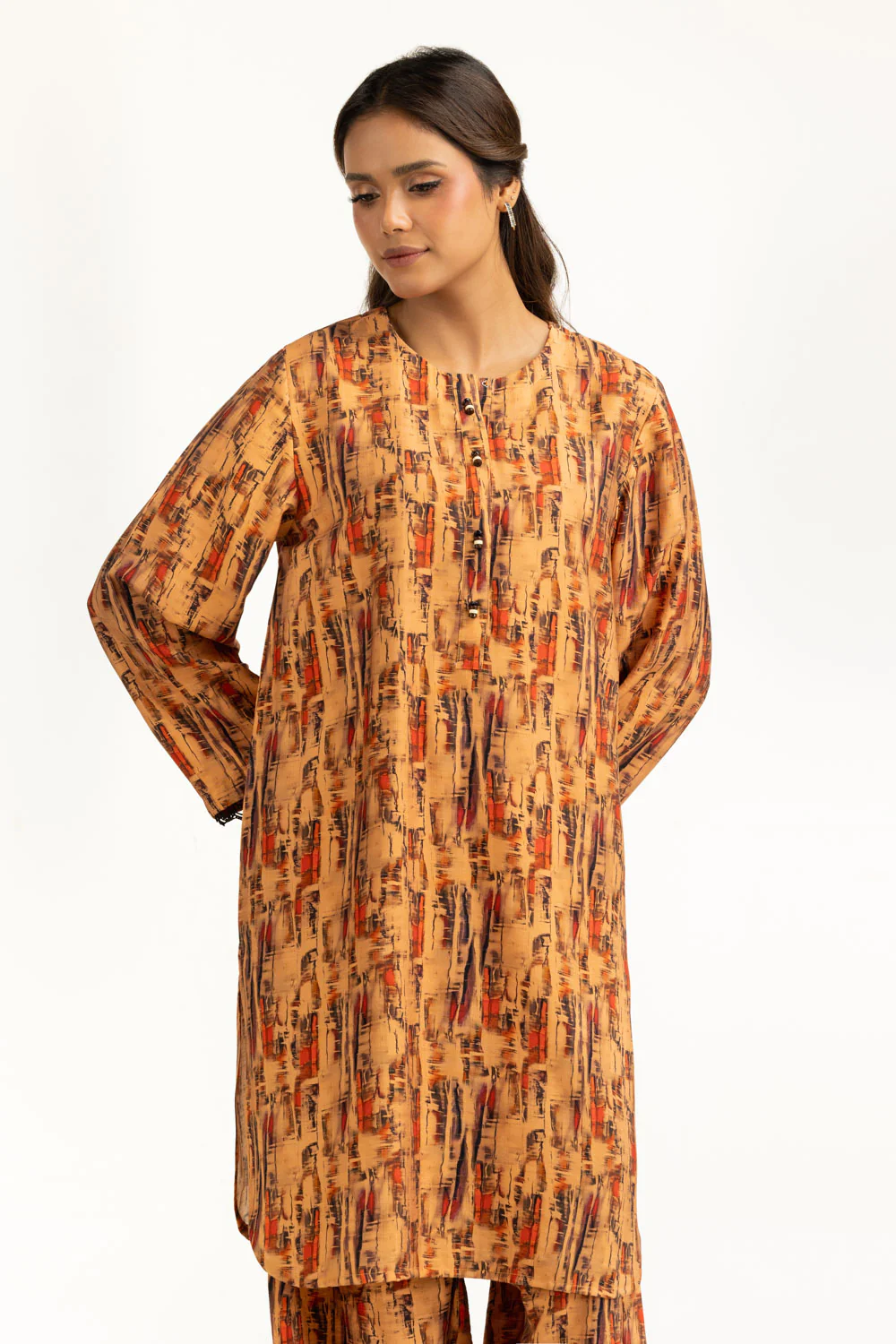 Cotton Nylon Printed Co-Ord Set - Image 3