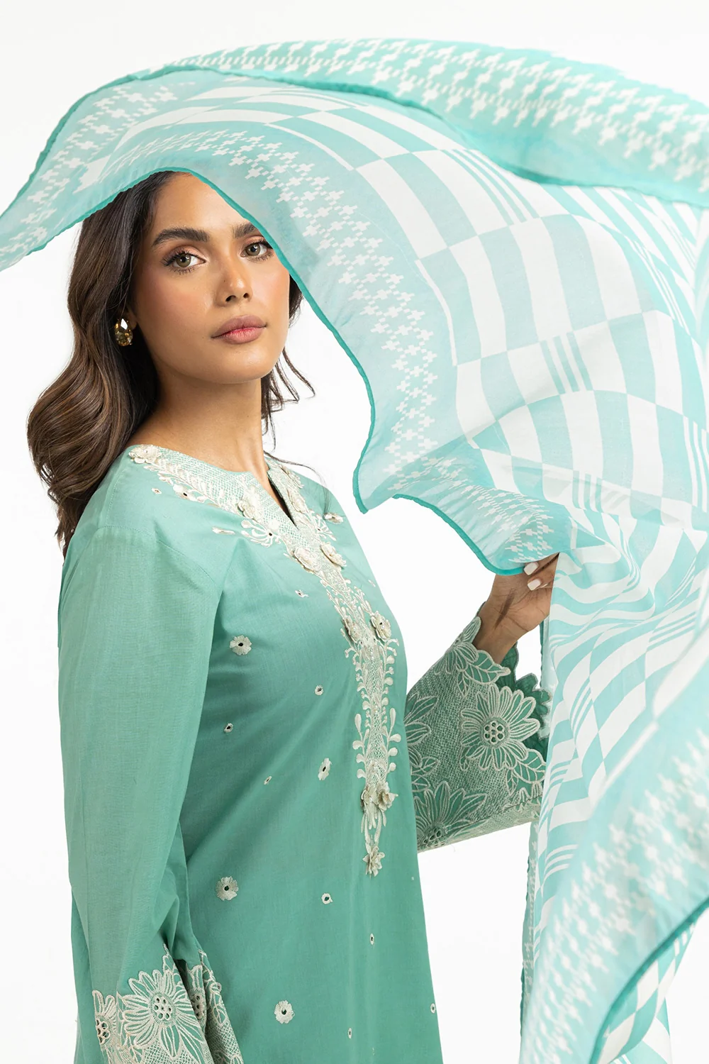 Cotton Silk Printed Dupatta - Image 3