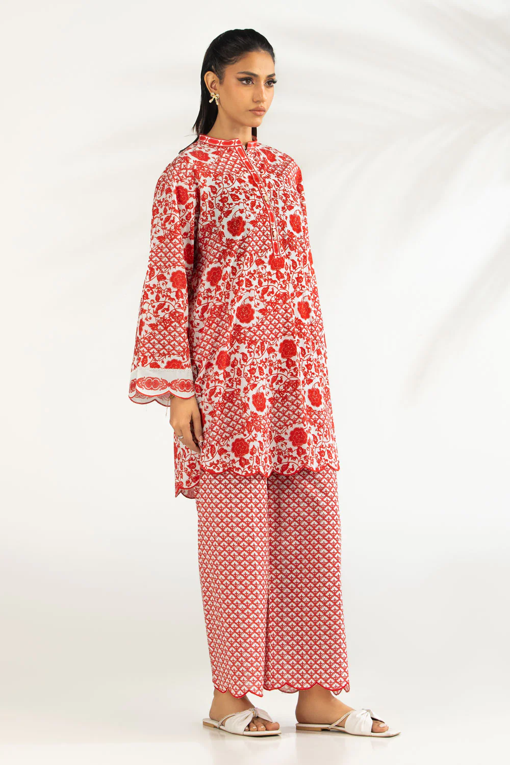 Cotton Viscose Printed Co-Oed Set - Image 3