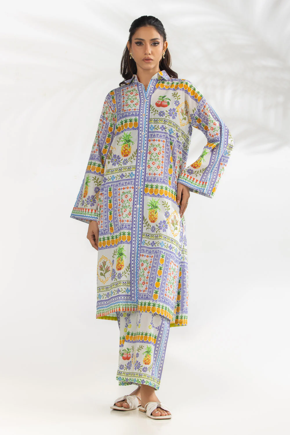 Cotton Viscose Printed Co-Oed Set - Image 3