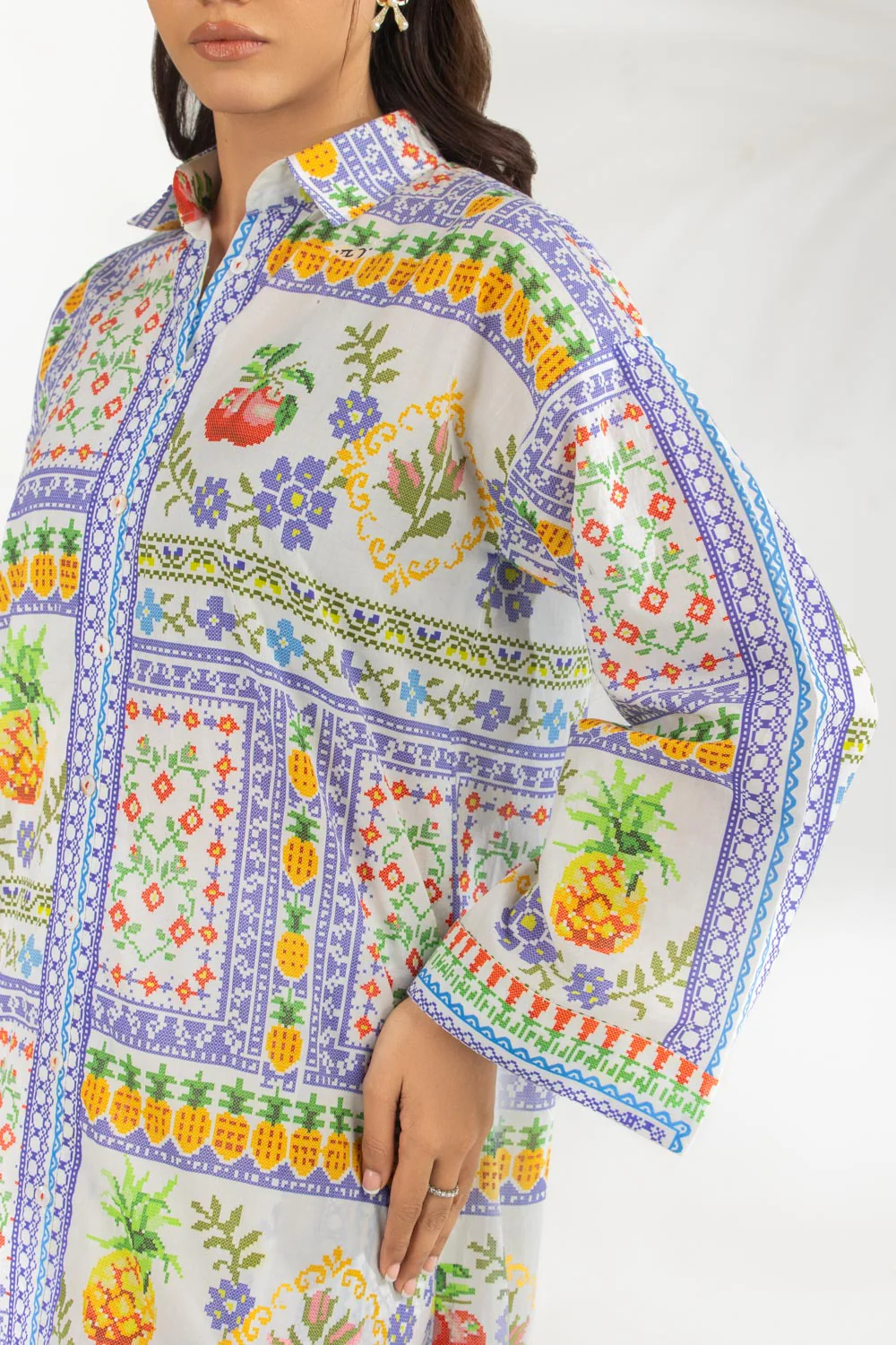 Cotton Viscose Printed Co-Oed Set - Image 4