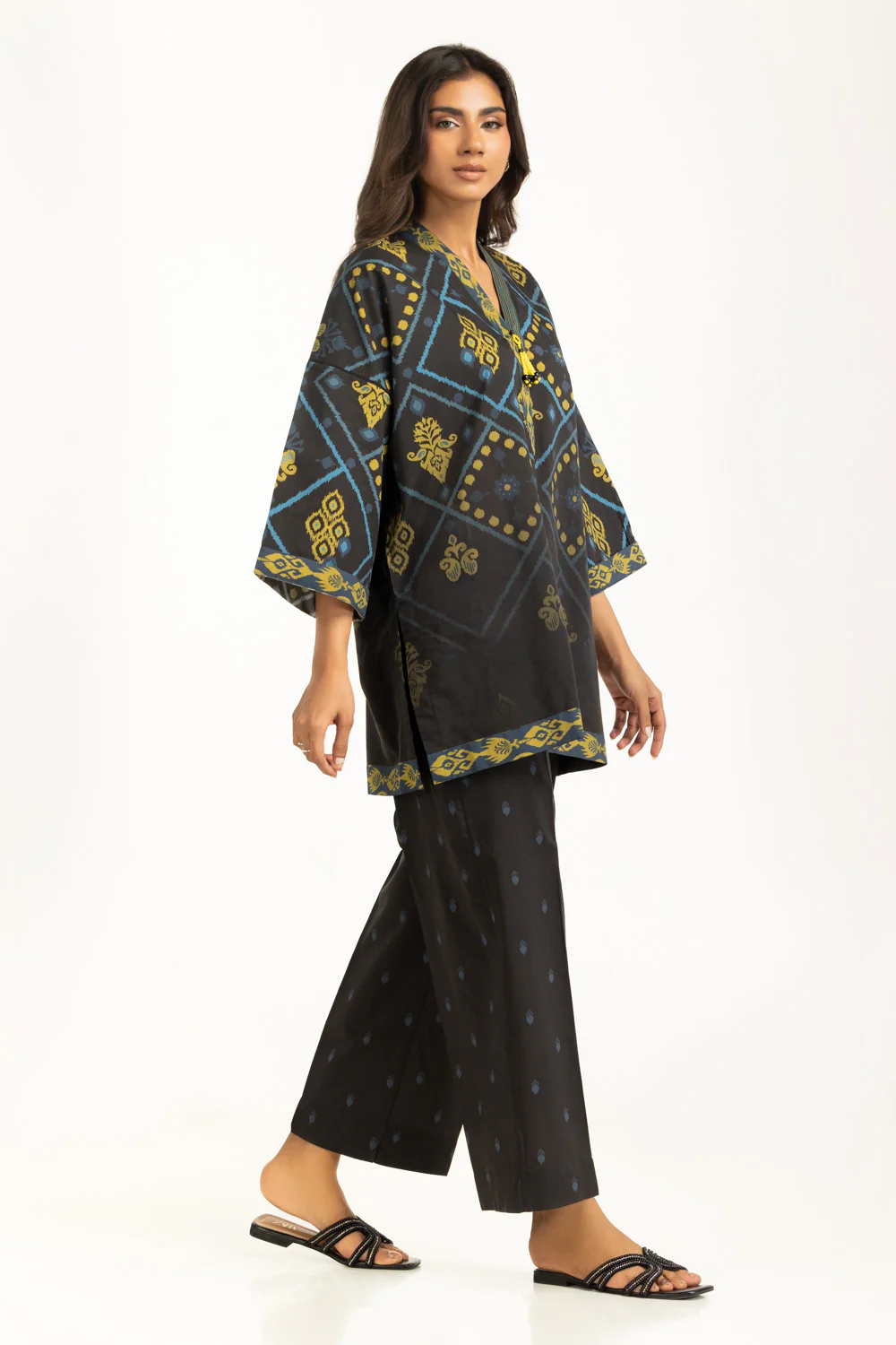 Cotton Viscose Printed Co-Ord Set - Image 4