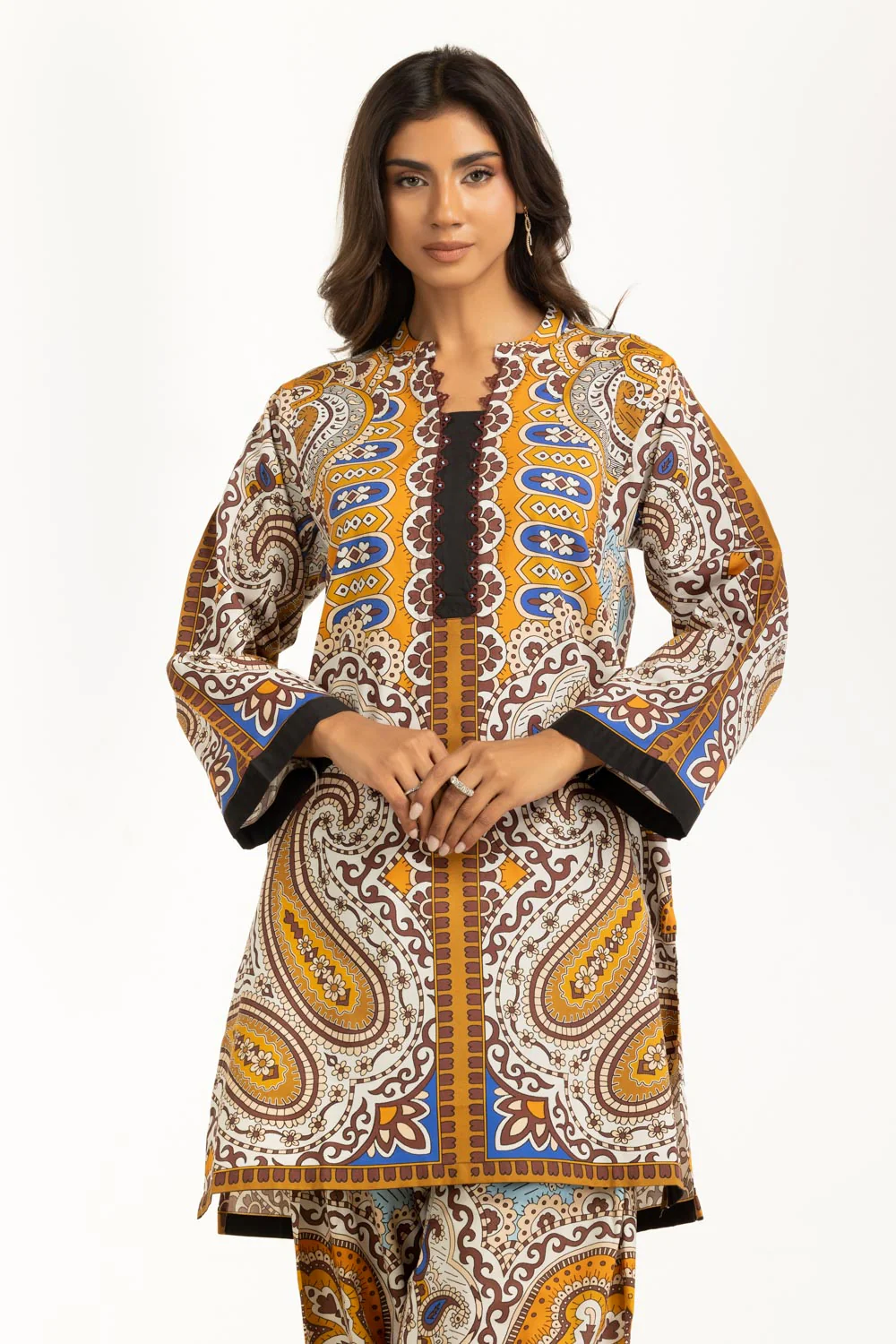 Cotton Viscose Printed Co-Ord Set - Image 3