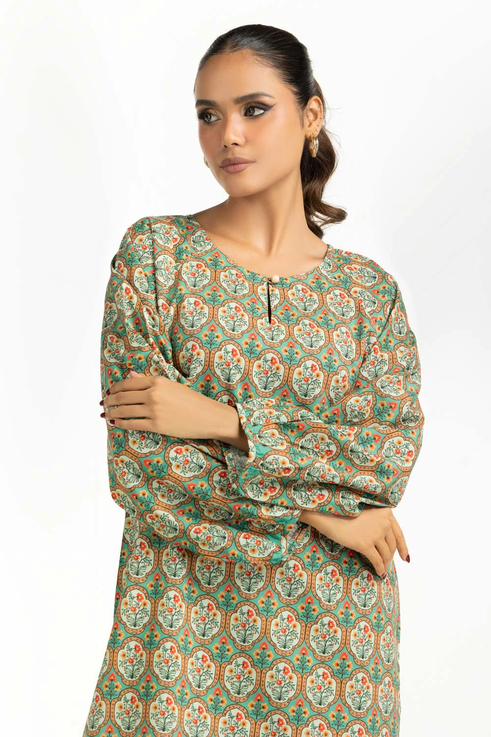Cotton Viscose Printed Co-Ord Set - Image 3