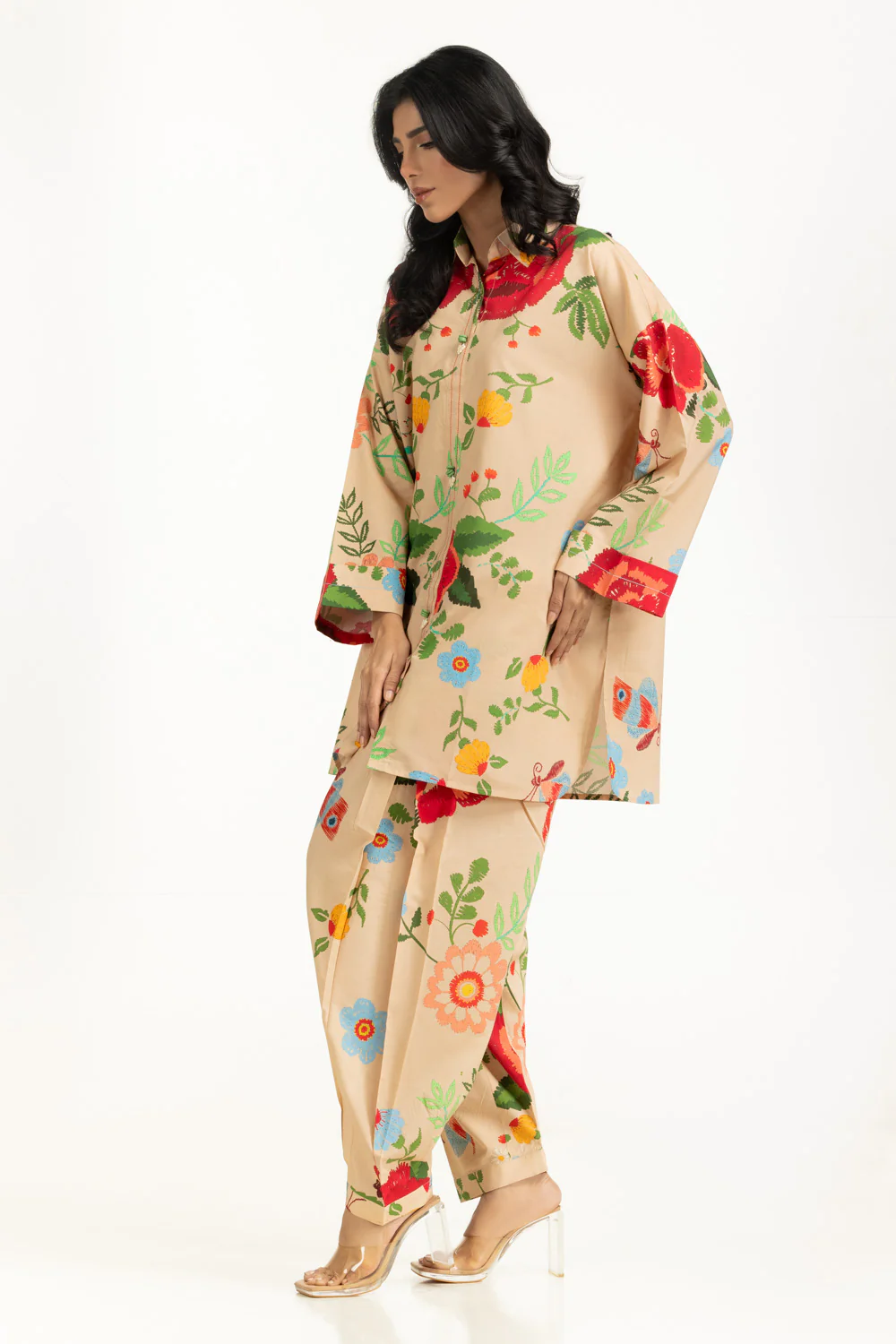Cotton Viscose Printed Co-Ord Set - Image 4