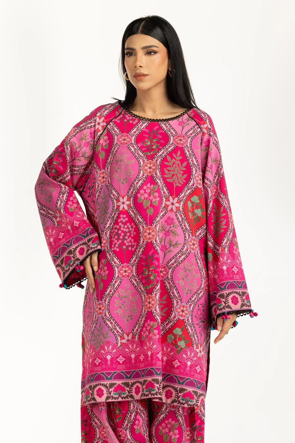 Cotton Viscose Printed Co-Ord Set - Image 3