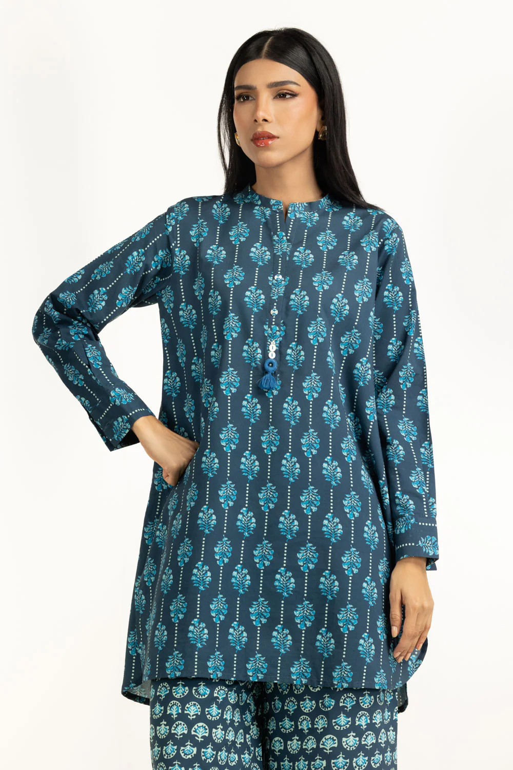 Cotton Viscose Printed Co-Ord Set - Image 3