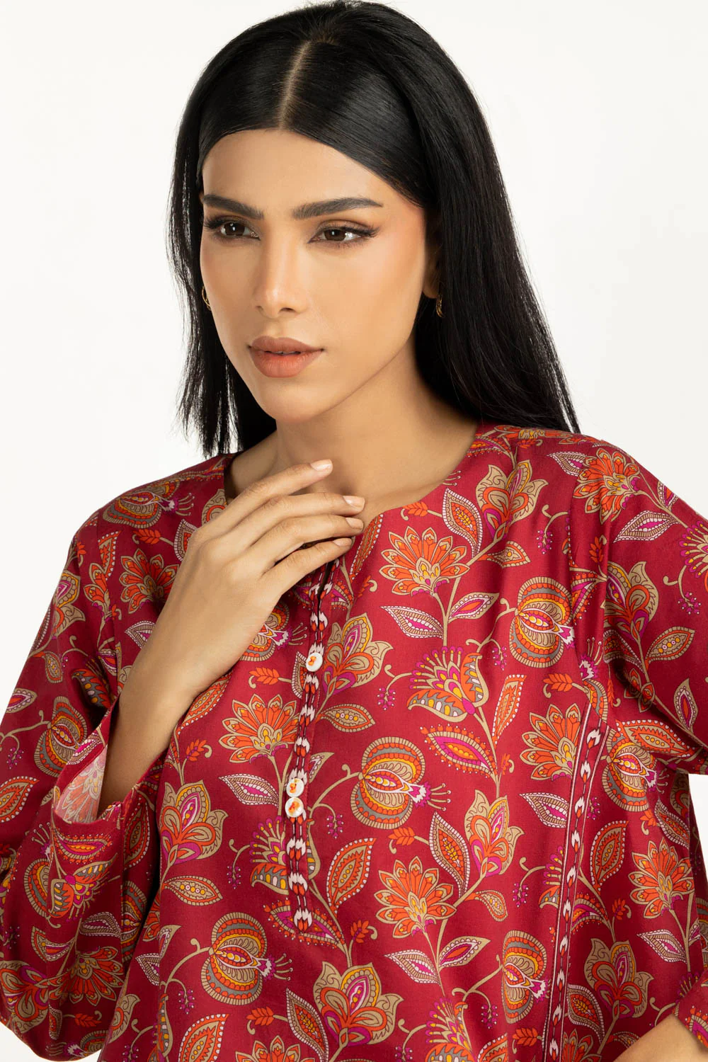 Cotton Viscose Printed Co-Ord Set - Image 4