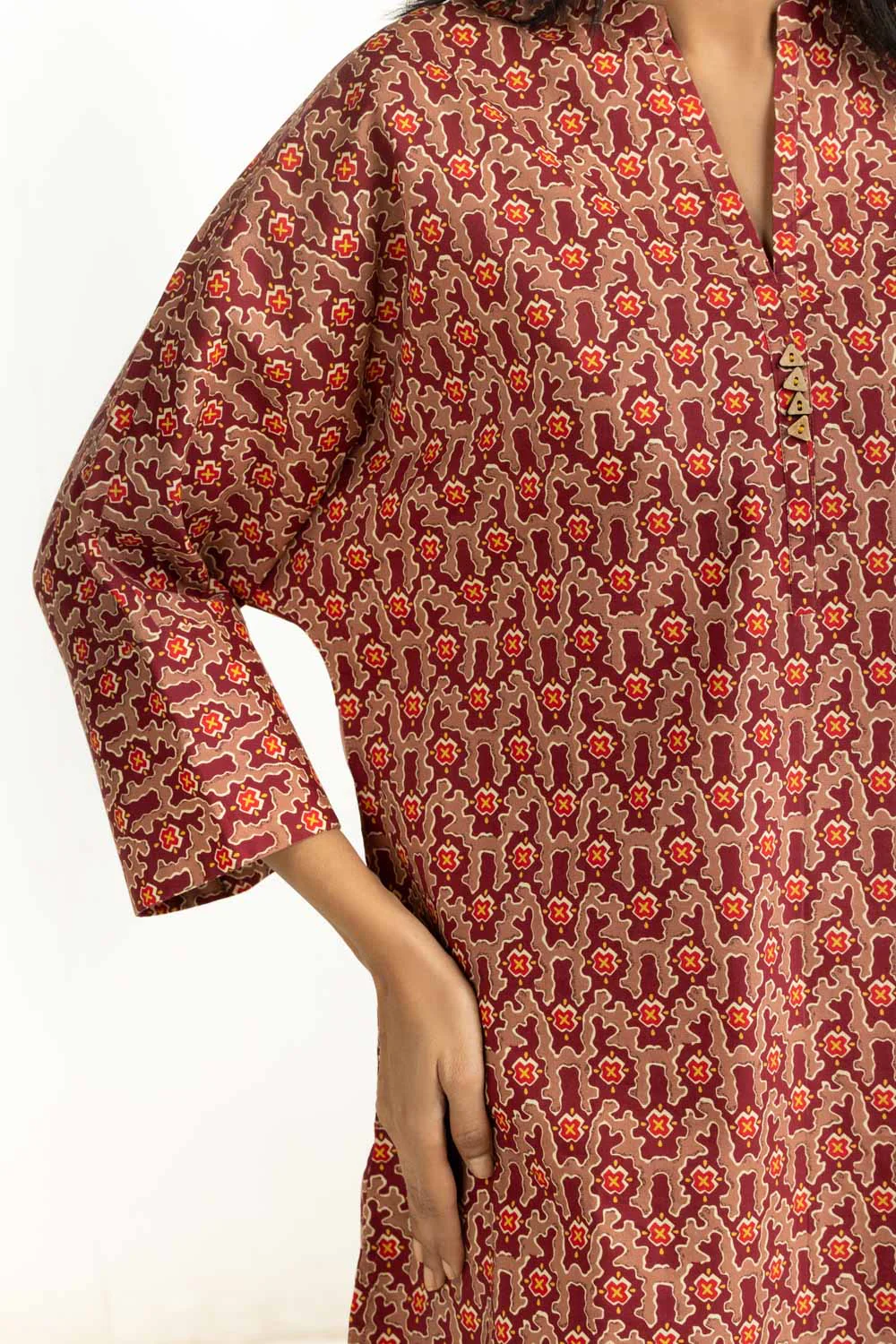 Cotton Viscose Printed Co-Ord Set - Image 4
