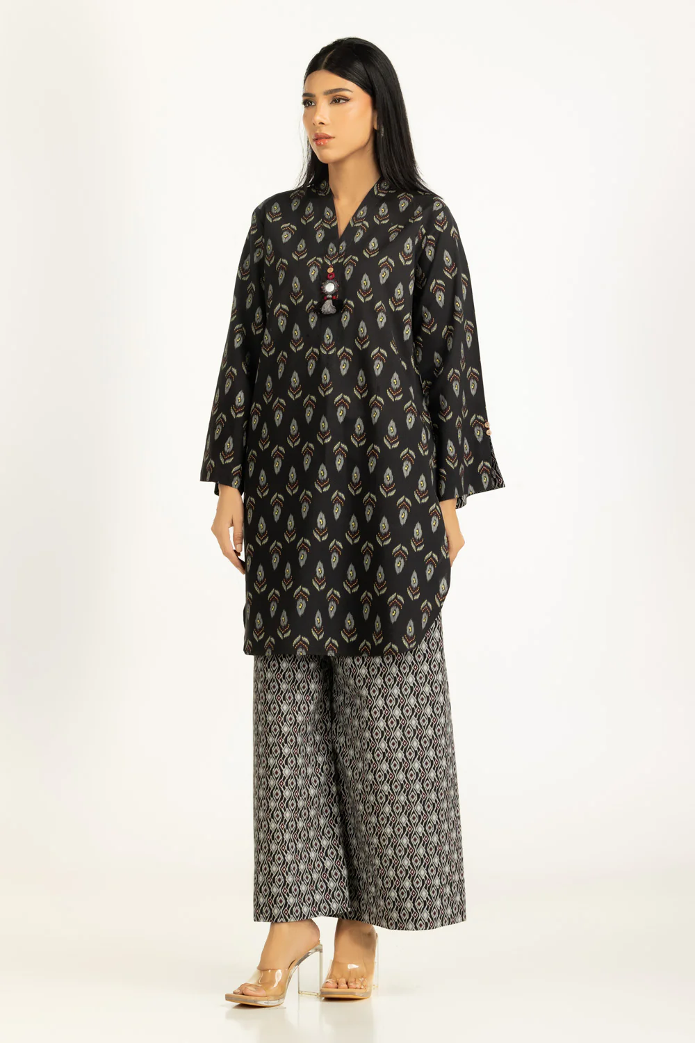 Cotton Viscose Printed Co-Ord Set - Image 3