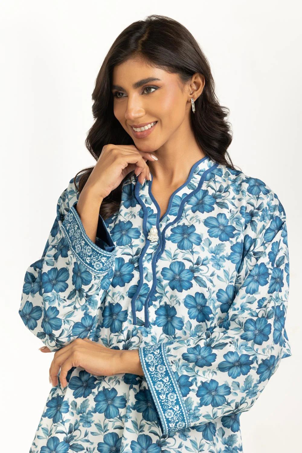 Cotton Viscose Printed Co-Ord Set - Image 2