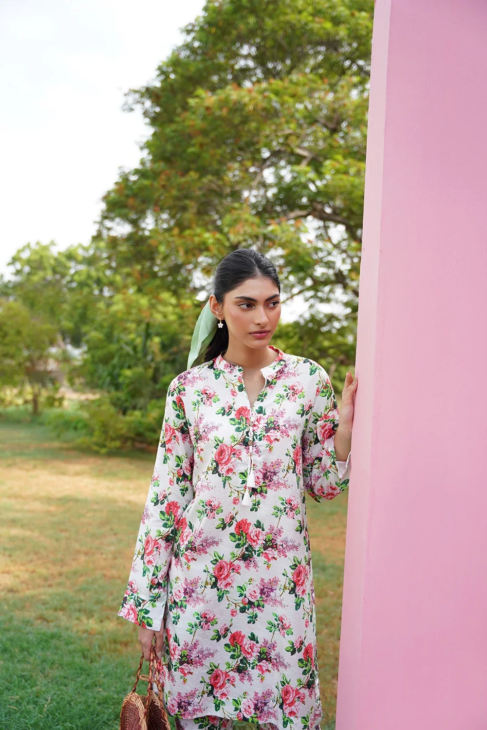 Cotton Viscose Printed Co-Ord Set - Image 3