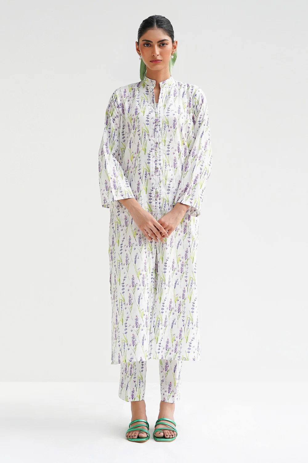 Cotton Viscose Printed Co-Ord Set - Image 2