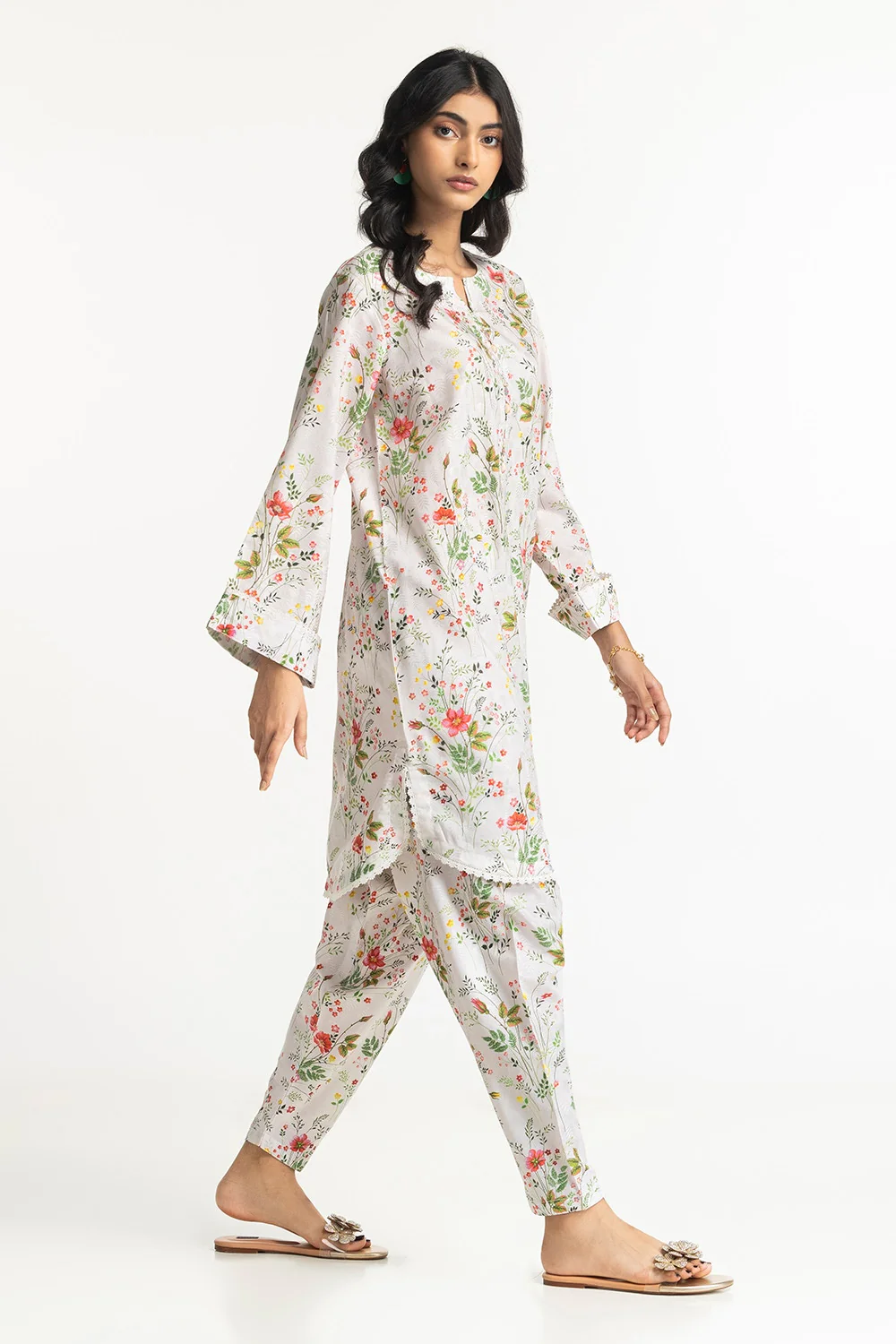 Cotton Viscose Printed Co-Ord Set - Image 3