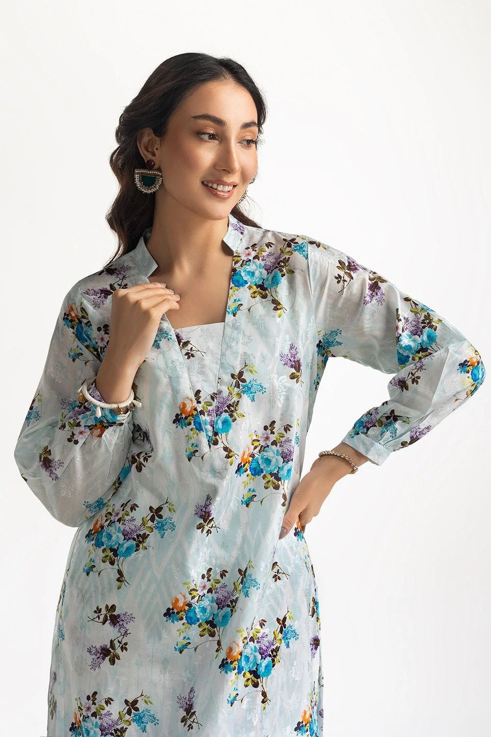 Cotton Viscose Printed Co-Ord Set - Image 2
