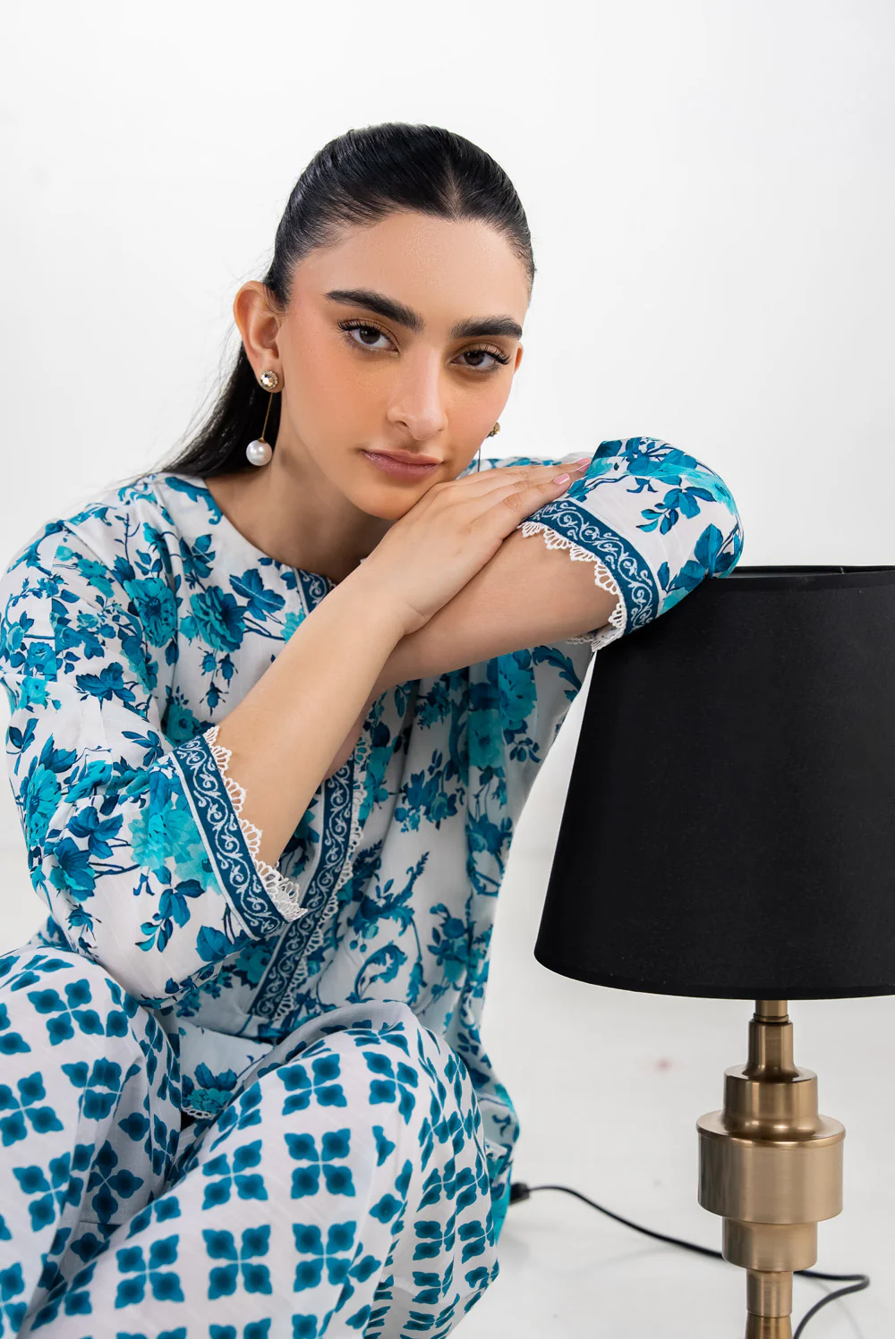 Cotton Viscose Slub Printed Co-Ord Set - Image 6