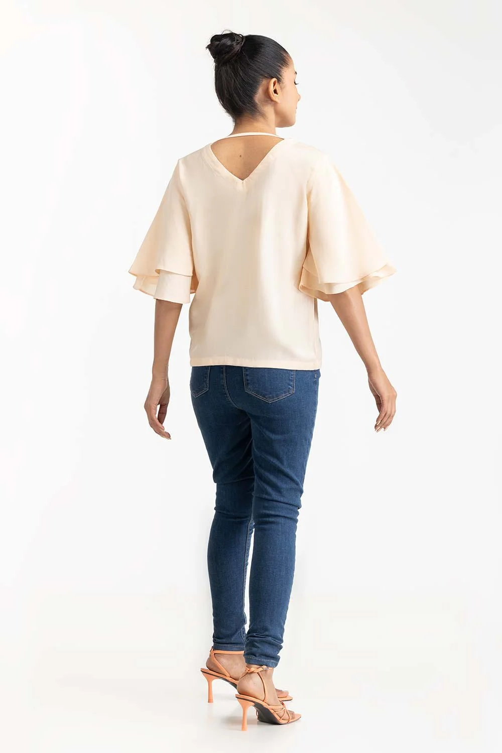 Cream Blended Casual Shirt - Image 4
