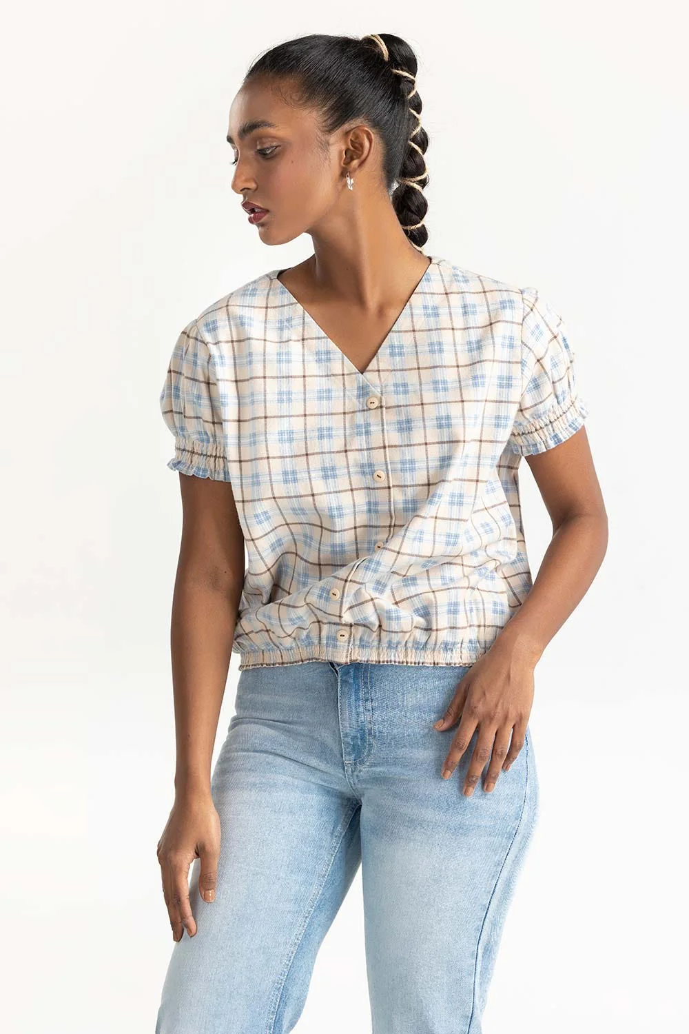 Cream Casual Shirt - Image 3